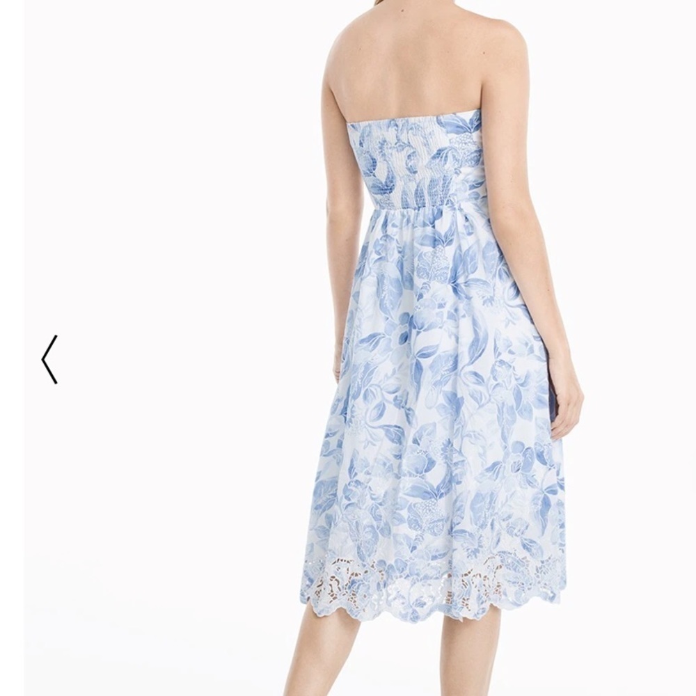 New with tag -Sleeveless Printed Blouson Dress - Picture 5 of 12